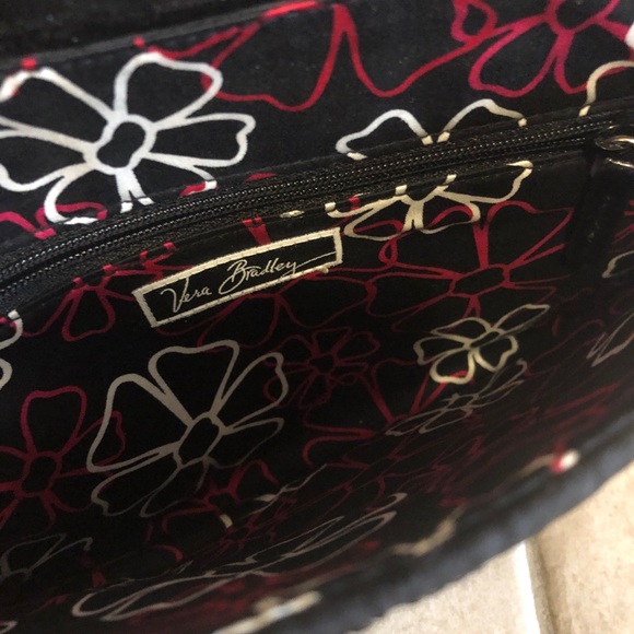 Vera Bradley solid black quilted baguette purse - Picture 4 of 5